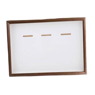 Imagem de Baoblaze Caixa de exibição de medalhas com janela transparente, ideal para guardar fotos e medalhas de esportes, corridas e prêmios de futebol, Madeira, A4