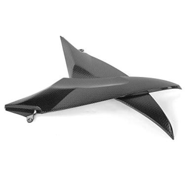 Imagem de KIMISS Carenagem da Tampa Superior do Painel Lateral do Tanque Estilo Fibra de Carbono para Ajuste para R1 2004-2006, Carenagem de Motocicleta ABS, Fácil Instalação, Ajuste Pré-perfurado