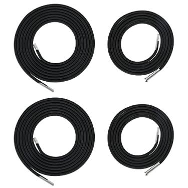 Imagem de 4 peças de cabos reclináveis longos/curtos cabos de substituição para cadeira de convés 4,6/2,2 m, corda elástica estável reclinável, cordões reclináveis, ferramenta de reparo de reclinável para