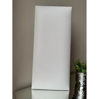 Imagem de Kit Cabeceira Estofada Modular em 45x20cm para Cama Box Casal Queen King | (12,BRANCO COURINO)