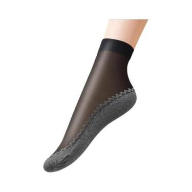 Imagem de Meias Femininas Ultrafinas De Renda Respirável, 10 20 Pares, Meias Cur