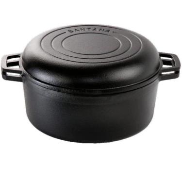 Imagem de Panela Duo Ferro Fundido Caçarola Frigideira Santana 24cm