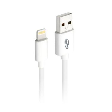 Imagem de Cabo USB A Lightning Branco Econômico Alta Resistência Postagem Rápida