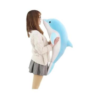 Imagem de Brinquedo De Pelúcia Golfinho Macio 30-160CM, Almofada De Algodão Para