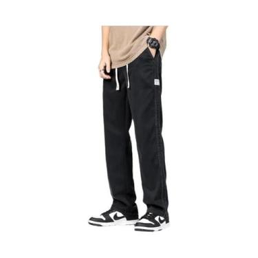 Imagem de Calças Jeans Masculinas plus Size De Verão Em Tecido Lyocell Macio, Co