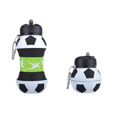 Imagem de Garrafa De Água Dobrável Em Forma De Bola De Futebol, À Prova De Vazam