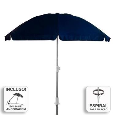 Imagem de Guarda-Sol Zaka Alumínio 2.0 metros Marinho Reforçado