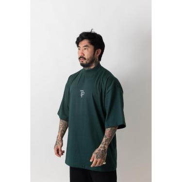 Imagem de Camiseta Oversized Gola Alta Classic Verde Escuro-Unissex