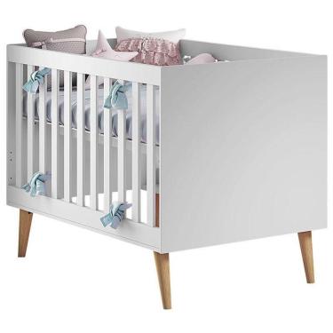 Imagem de Berço Americano Ludmila Branco Bétula - Carolina Baby