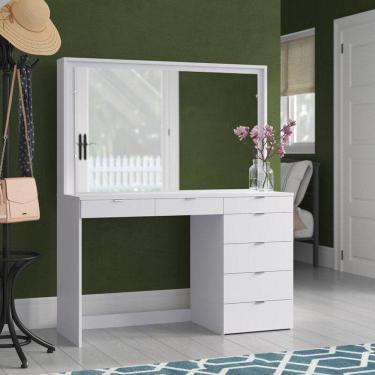 Imagem de Penteadeira Ditália 7 Gavetas 2 Divisorias Br Uv Acetinado