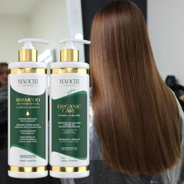 Imagem de Kit Alisamento Capilar Escova Progressiva Orgânica Alisa e Trata + Sha