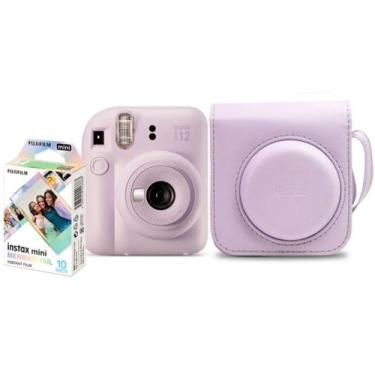 Imagem de Câmera Instantânea Instax Mini 12 Lilás Fujifilm Kit com Filme 10 Foto