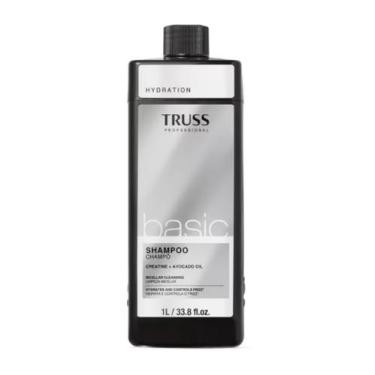 Imagem de Shampoo Hydration Basic Truss 1L Limpeza Micelar Hidratação Controle d