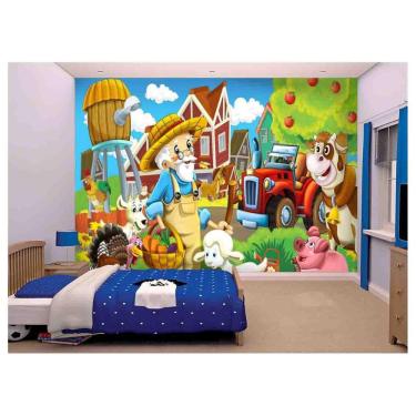 Imagem de Papel De Parede Infantil Fazendinha Animais  Azs164