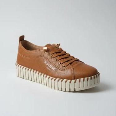Imagem de Tênis Feminino Couro Conforto Bottero - Caramelo 15-Feminino