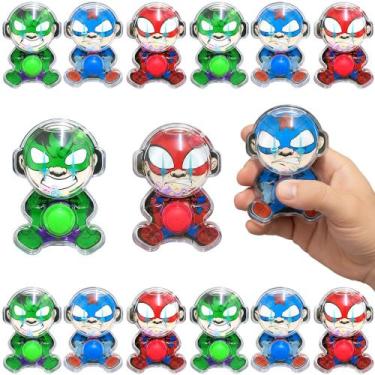 Imagem de 12 Brinquedo Aquaplay Argolas Aranha Herói p/ Sacola Surpresa - Import