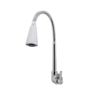 Imagem de Torneira Cozinha Parede Tubo Gourmet Conic Flexível Cromado - Shop Hid