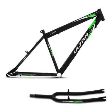Imagem de Quadro Aro 29 Em Aço Carbono Ultra Bikes Masculino, Preto fosco, Aro 2