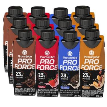 Imagem de Piracanjuba Whey 23g Pro Force Bebida Láctea Uht Zero Lactose Caixa 12