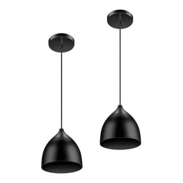 Imagem de Kit 2 Luminárias Lustre Pendente Led Colorido Fun 9W 6.500K Bivolt - E