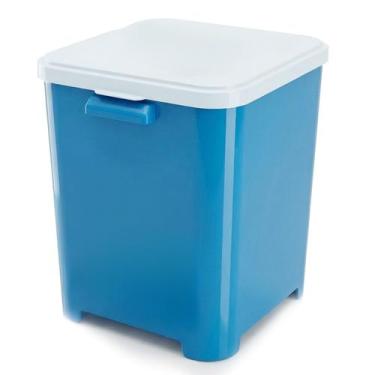 Imagem de Porta Ração Container De Plástico Organizador 15 Kg Com Tampa Cachorro