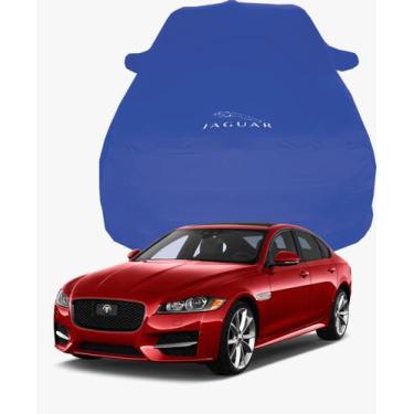 Imagem de Capa de Carro Jaguar XF R Tecido  Lycra Premium - Cadilhe Capas, Azul 