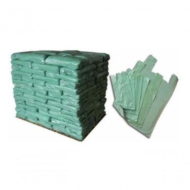 Imagem de Sacola Reciclada Reforçada 30x40 C- 5kg para Uso Geral em Material Resistente Verde Higipack