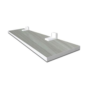 Imagem de Prateleira Linha Furta-cor F031 20x20CM MDF Fixação Parafuso Borda PVC Branco