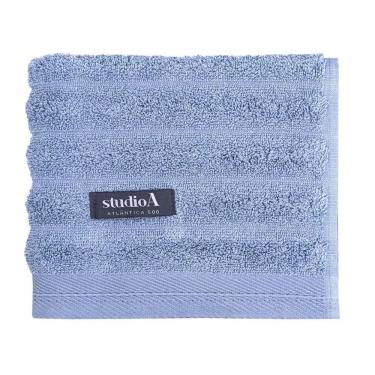 Imagem de Toalha de Rosto Aura Azul Nublado 48x80CM 100% Algodão Penteado 520g-m2 Macia e Absorve...