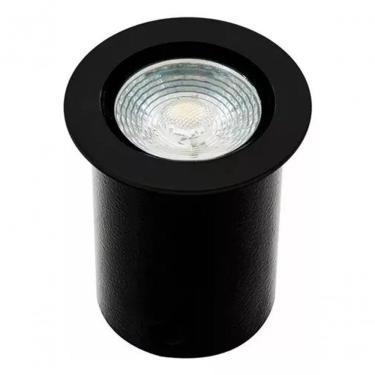 Imagem de Balizador de Piso Embutido 3927-S-PM LED Integrado 4W 2700K IP67 Redondo Preto para Uso...