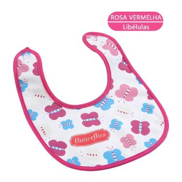 Imagem de BABADOR Infantil rosa Borboleta - Tudo em Caixa