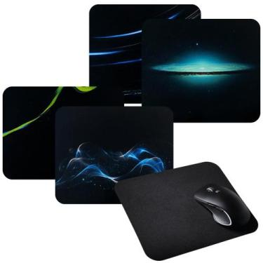 Imagem de Novo Mouse Pad com Base Antiderrapante 22x18cm Emborrachado - exbom, E
