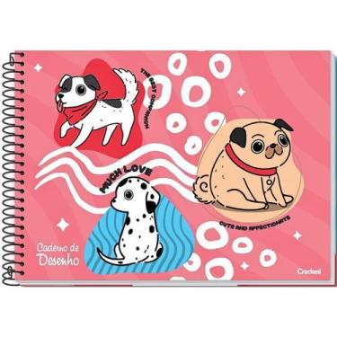 Imagem de Caderno Espiral Capa Dura Desenho Pet Fun 80 Folhas CREDEAL Estampa 1