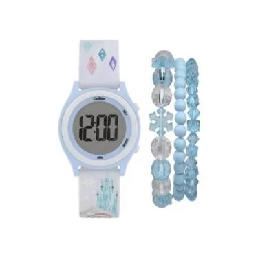 Imagem de Relógio Feminino Condor Infantil Disney Frozen Azul 50m COBJ3572AC/K8A