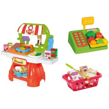 Imagem de Mini Market Mercadinho com Acessórios Brinquedos Educativos Tateti 3 a