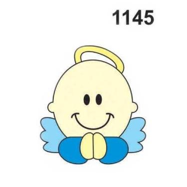 Imagem de Molde Stencil Anjinho em PVC 15x20cm - Fast Patch