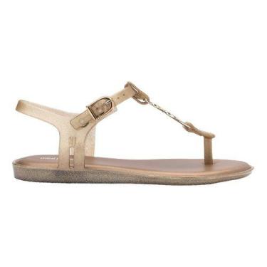 Imagem de Sandália Mini Melissa Solar 35921 -, Glitter, Dourado, 32 BR