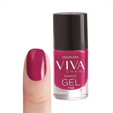 Imagem de Esmalte Em Gel Orquídea Rosa Cremoso Não Precisa Cabine Secagem Rápida