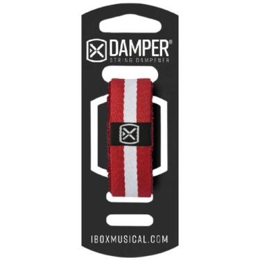 Imagem de Abafador Damper Ibox Couro e Poliéster Tag Metal MD Médio P/ Guitarra 