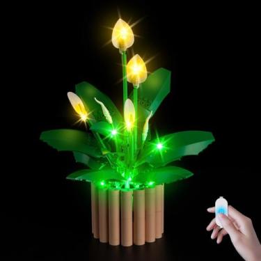Imagem de Kit de Iluminação BrickSoul 11504 Lírio-da-paz com Interruptor Dimmer