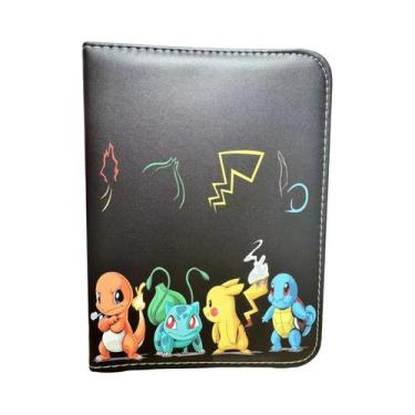 Imagem de Álbum De Cartas Pokémon Para Crianças, Álbum De Fotos Com Zíper Em PU,