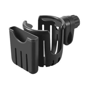 Imagem de Suporte De Copo 2 Em 1 Preto Para Moto, Carrinho De Bebê E Cadeira De 