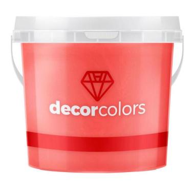 Imagem de Cimento Queimado Diamantado 3,2 kg - Decor Colors, Vermelho Paixão