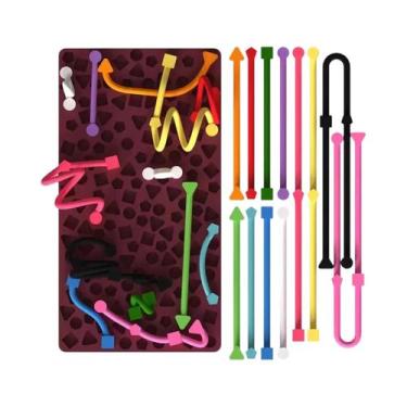 Imagem de Tabuleiro Sensorial De Silicone, Brinquedo Silencioso Para Alívio De E