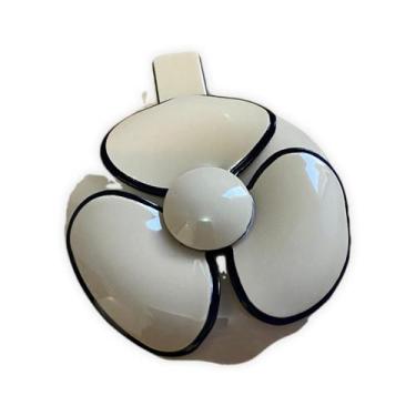 Imagem de Presilha Flor de Camélia Acrílica Fosca - Pistache Acessórios, Acrilic