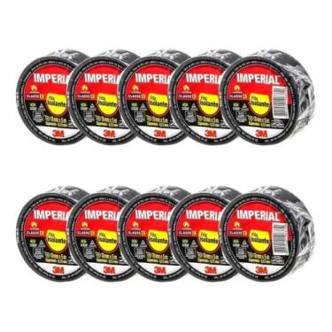 Imagem de 3M Fita Isolante Imperial Slim Cor 10 Rolos Preto 5 Metros 1 - Congrat