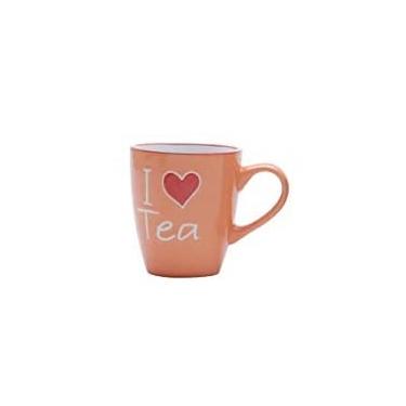 Imagem de CANECA DE PORCELANA LARANJA I LOVE TEA 200ML