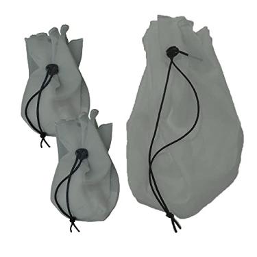 Imagem de Kit Coador Voal Cinza 2 PP + 1 Médio Suco Verde Detox Kefir