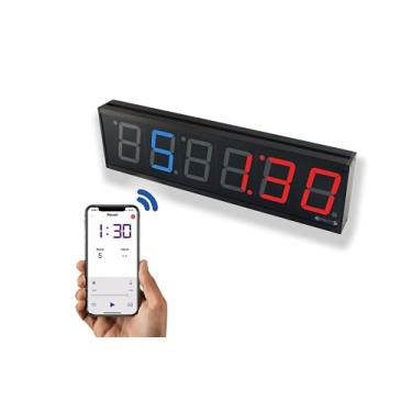 Imagem de GymNext Temporizador Flex – Home Edition – Controlado a partir do aplicativo móvel via Bluetooth