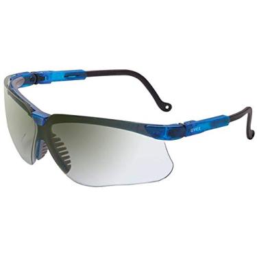 Imagem de UVEX by Honeywell 763-S3244 Genesis Safety Eyewear, Vapor Blue Frame, SCT-Reflect 50 Lens, Ultra-Dura Anti-Scratch Coating (Pack of 10)